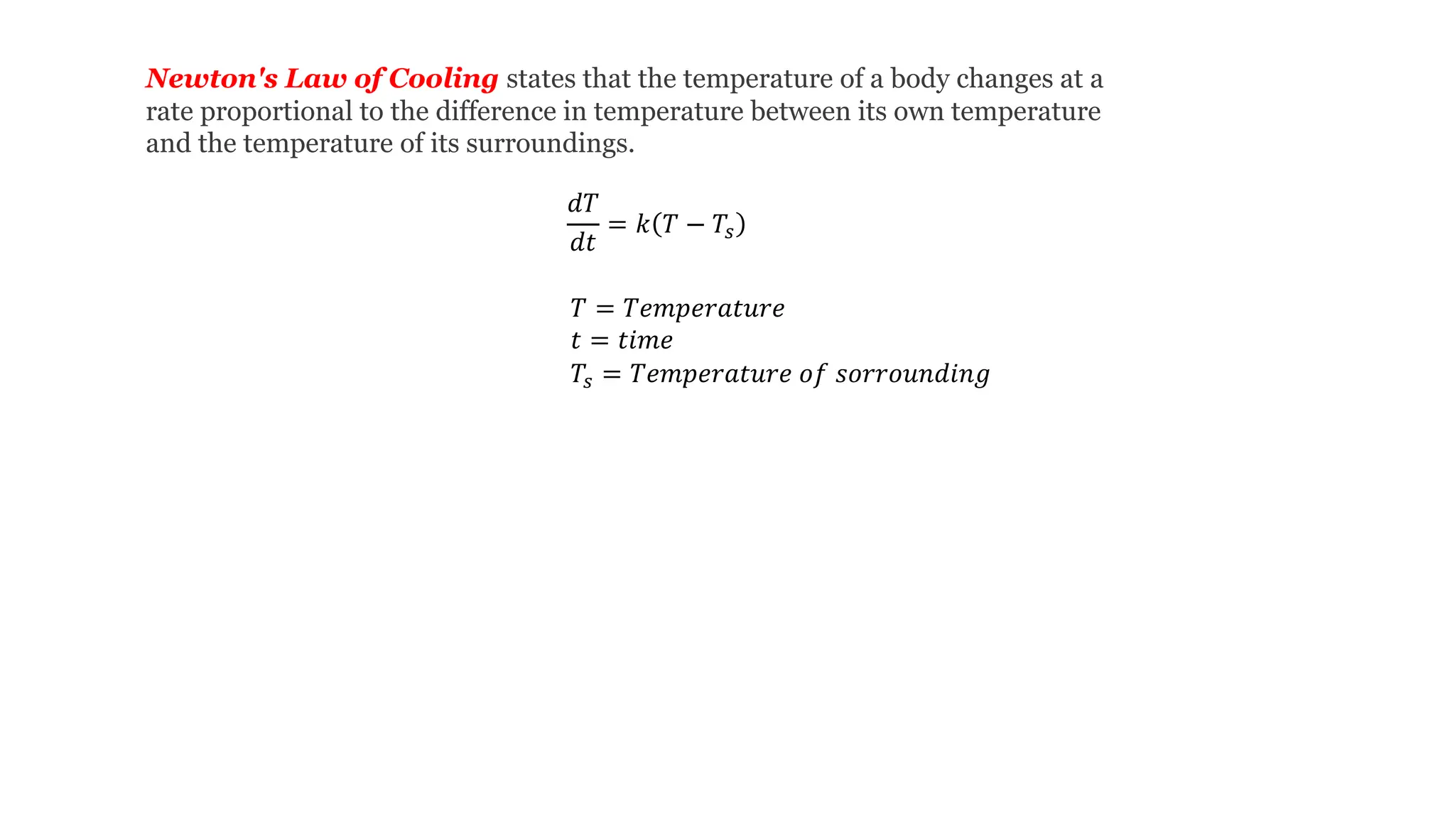 Application Of First Order Differential Equation pptx Application of first order differential equation pptx