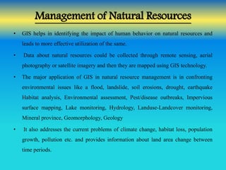 Application of Geo-informatics in Environmental Management | PPTX