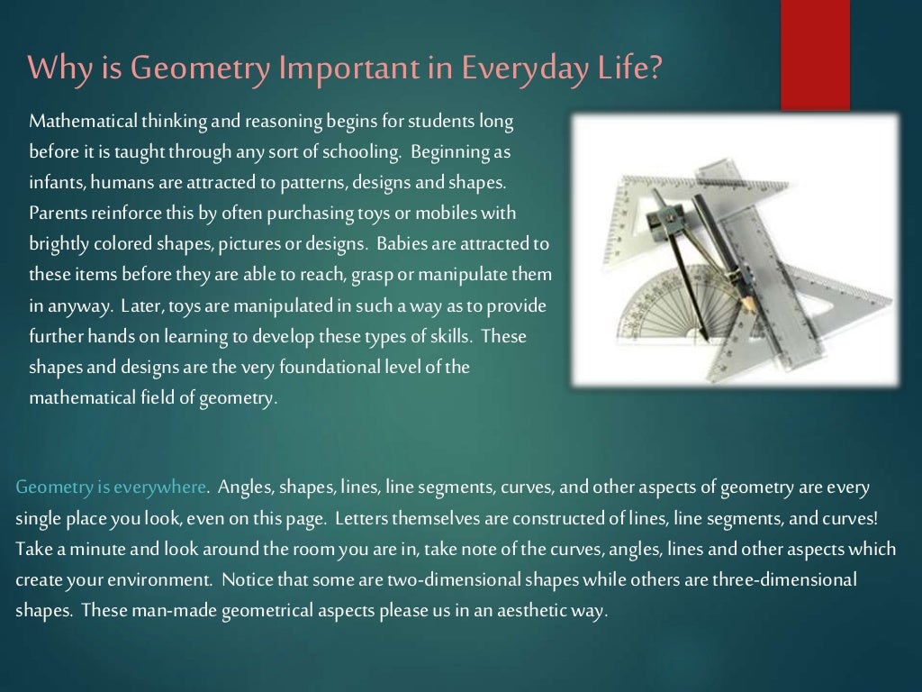 Application of geometry in real life