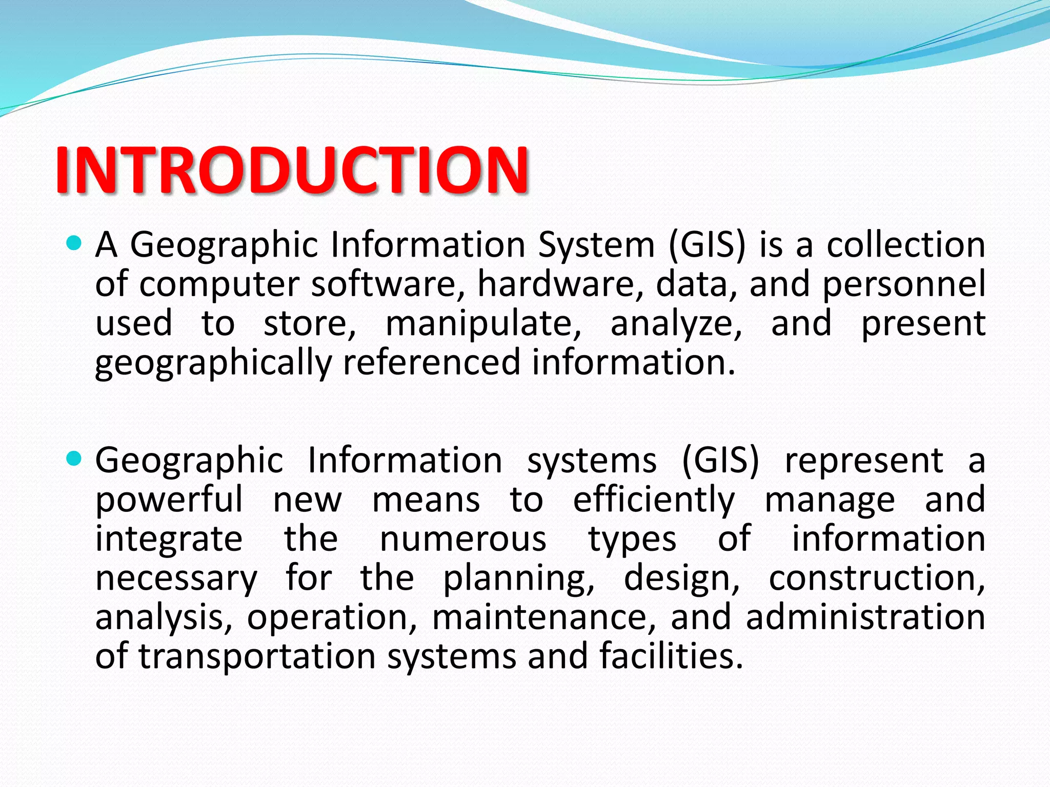 Application of GIS (Geographical information system) | PPTX