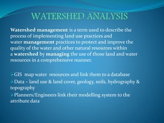 Application of gis and gps in civil engineering | PPTX