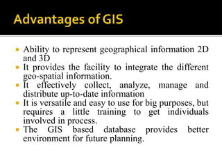 Application of gis in natural disaster management | PPTX
