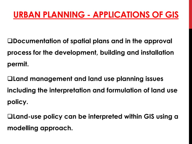 Application of gis & rs in urban planning | PPTX | Geography | Science