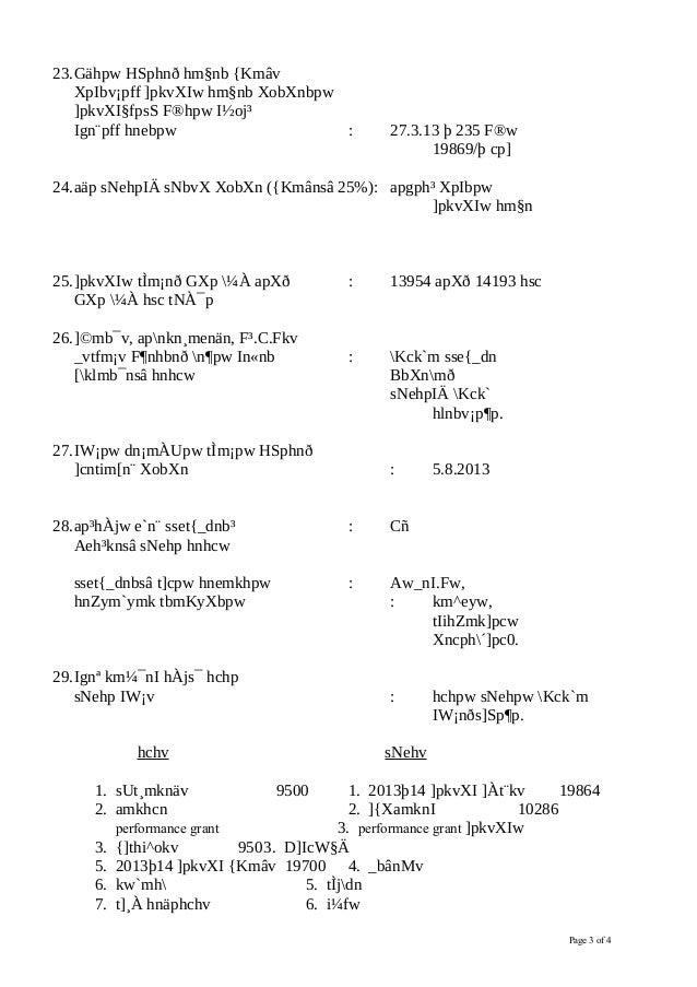 Application Of Grant 13 14