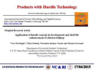 Products with Hurdle Technology
 