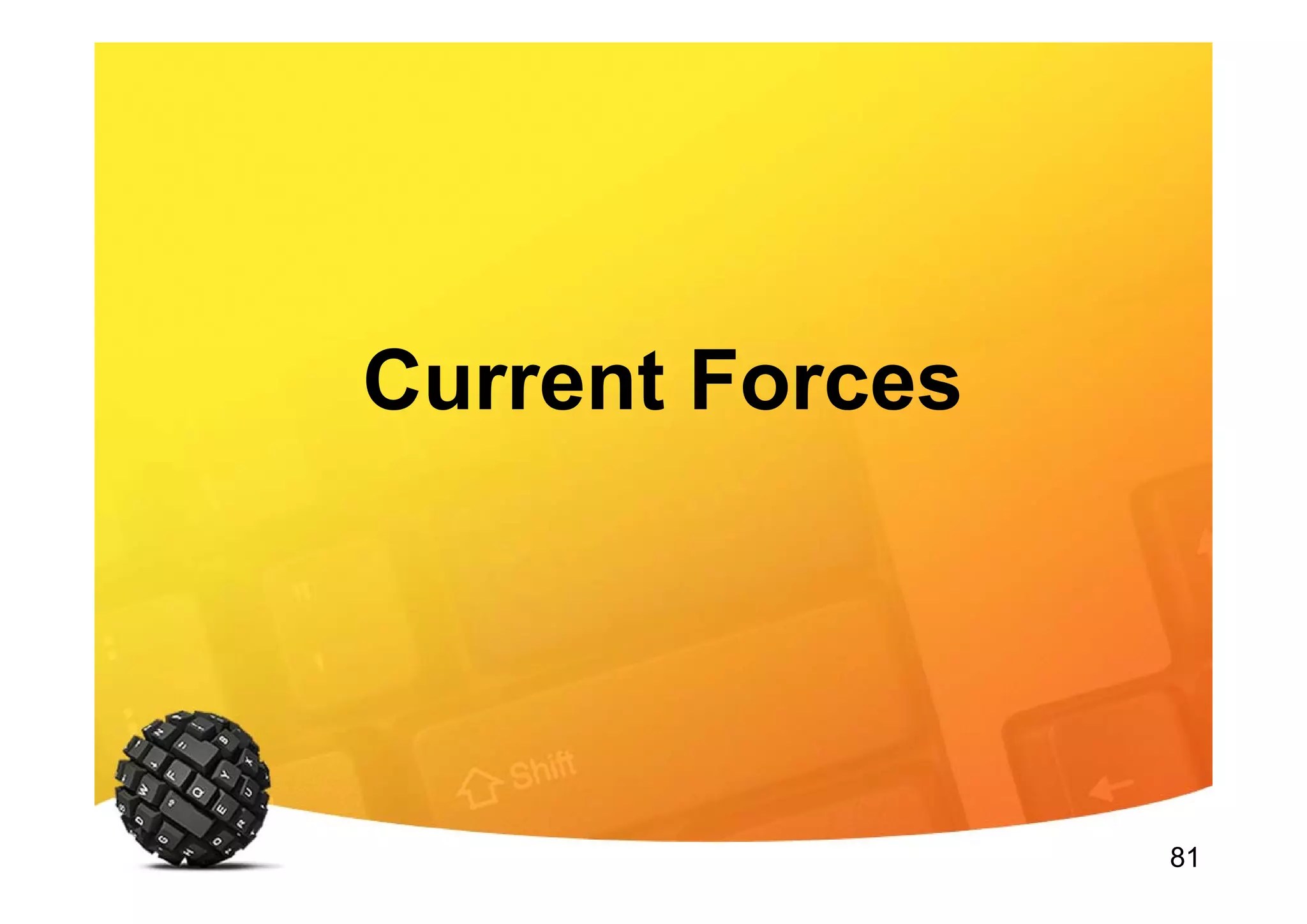 81
Current Forces
 
