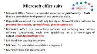 Application of ICT Lecture 2 Basic ICT Productivity tools.pdf