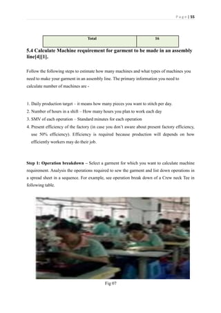 Machine Requirement Application of industrial engineering in garments sewing floor | PDF