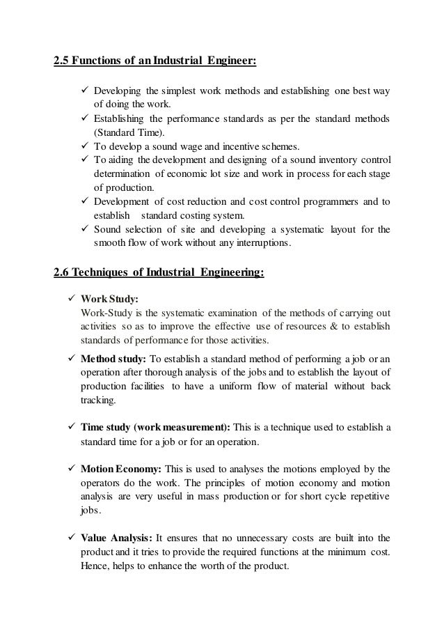 what do industrial engineers do
