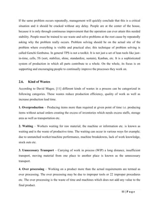 Application of lean manufacturing tools in garments production | PDF