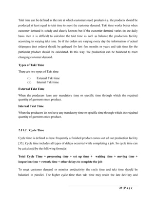 Application of lean manufacturing tools in garments production | PDF