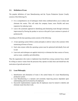 Application of lean manufacturing tools in garments production | PDF
