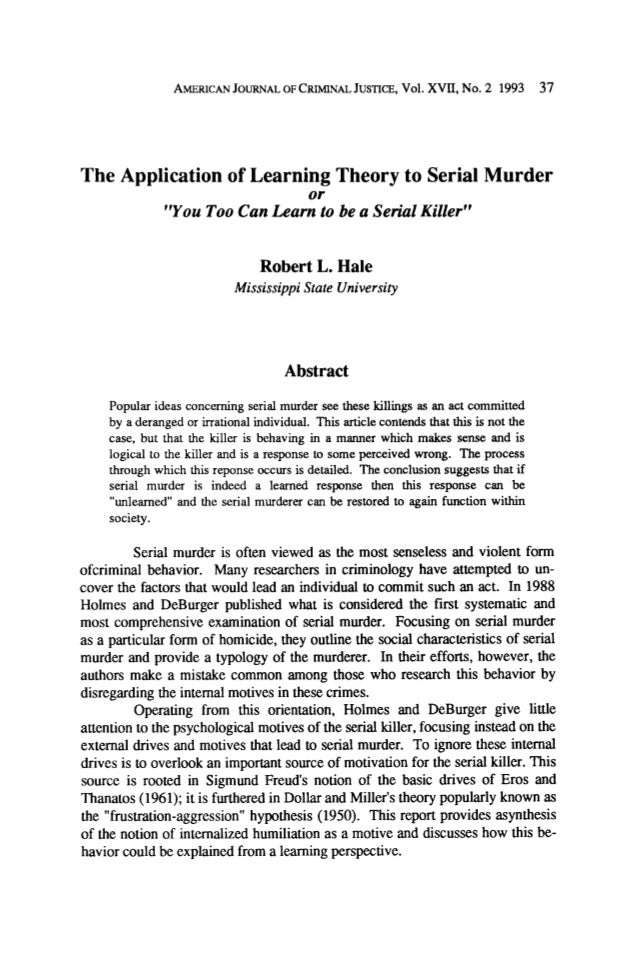 Learning theory essay