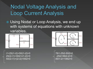 Application of linear algebra in electric circuit | PPT