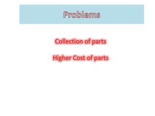 Collection of parts

Higher Cost of parts
 