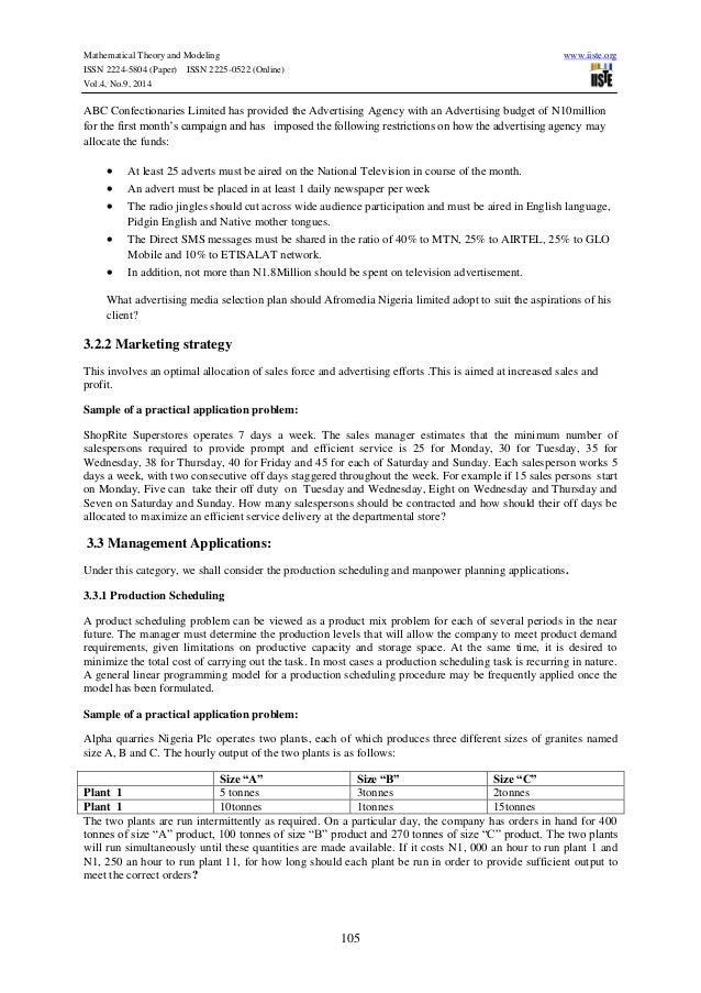 Mst209 Mathematical Methods And Modeling Agencies In Nigeria