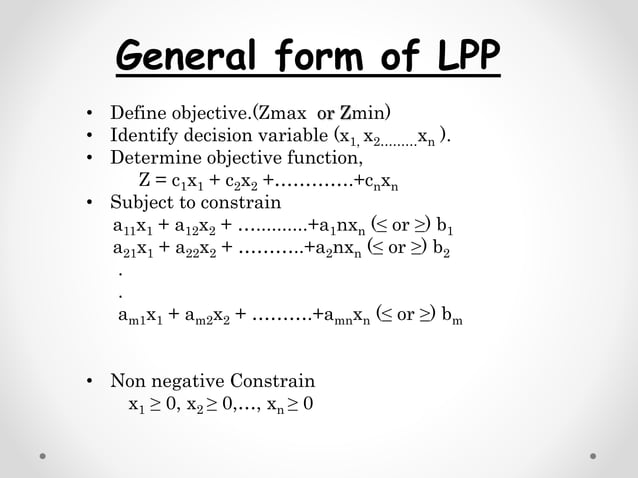 Application of lpp in marketing | PPTX | Marketing and Advertising ...