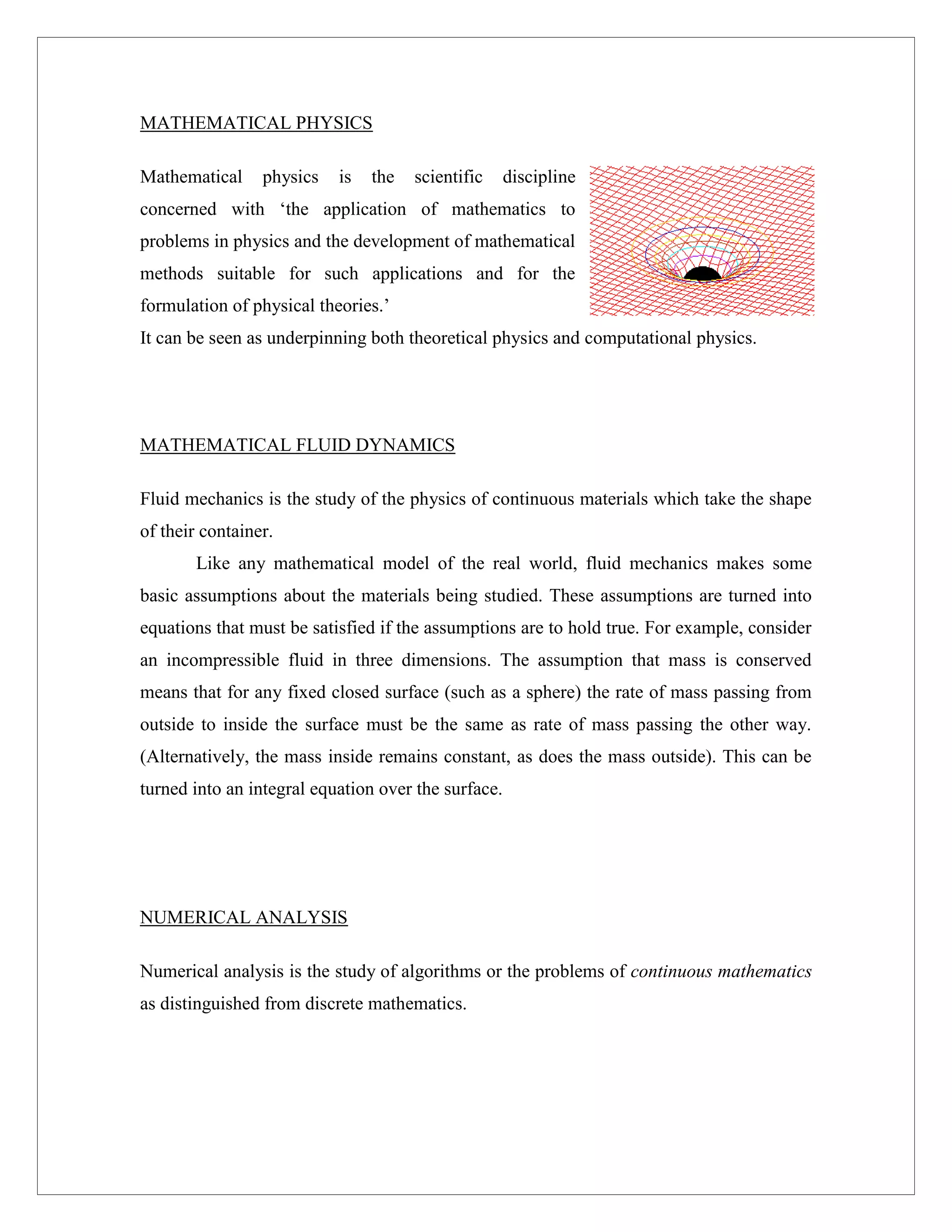 Application of Mathematics | PDF | Physics | Science