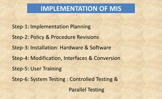 Application of mis in textile industry | PPTX