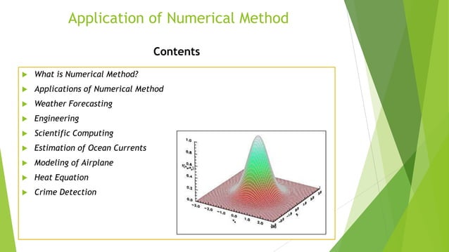 Application of numerical method | PPTX | Science