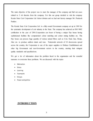 Application of organisational Behaviour | DOCX