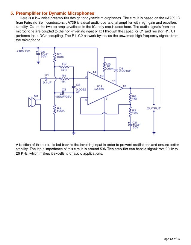 Application of operational amplifier