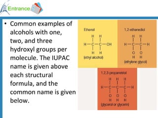 Hydroxyl Examples Application of organic chemistry ok1294986436 | PPT