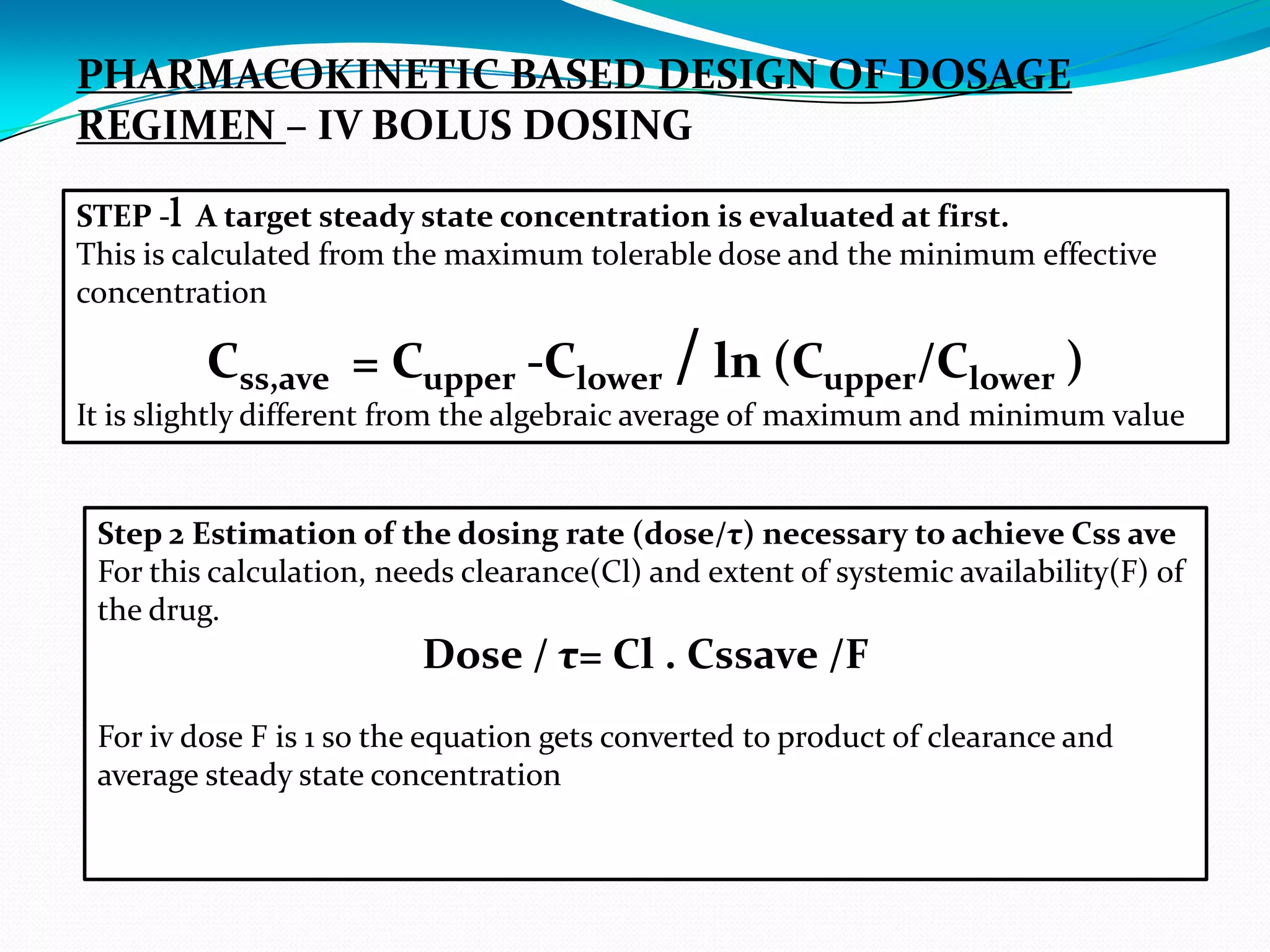 Application of pharmacokinetics | PDF