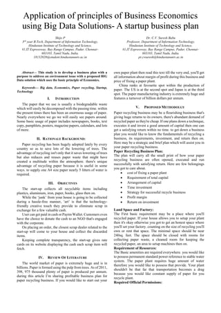 Application of principles of business economics using big data ...