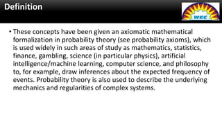Application of probability in daily life and in civil engineering | PPTX