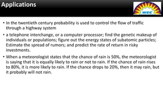 Application of probability in daily life and in civil engineering | PPTX