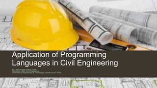 Application of programming languages in civil engineering | PPT