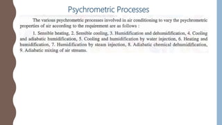 Application of psychometric chart and problem disscussion | PPTX