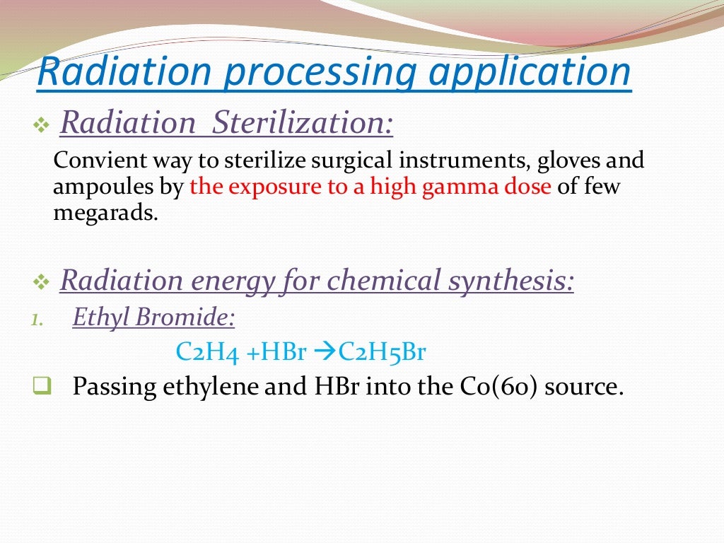 Application of radioisotopes