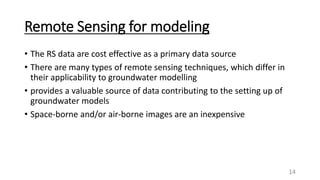 Application of remote sensing and gis for groundwater | PPTX