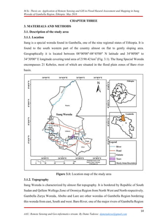 APPLICATION OF REMOTE SENSING AND GIS IN FLOOD HAZARD assesment and ...