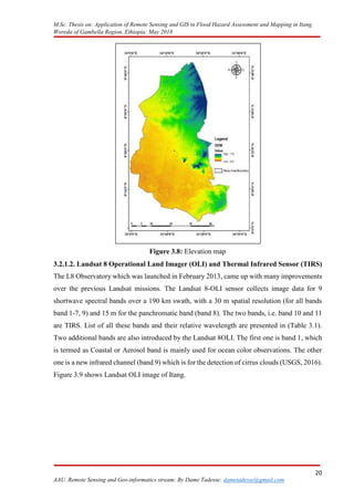 APPLICATION OF REMOTE SENSING AND GIS IN FLOOD HAZARD assesment and ...