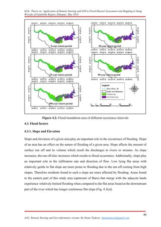 APPLICATION OF REMOTE SENSING AND GIS IN FLOOD HAZARD assesment and ...