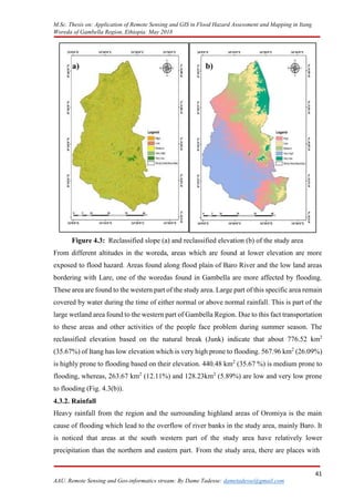 APPLICATION OF REMOTE SENSING AND GIS IN FLOOD HAZARD assesment and ...
