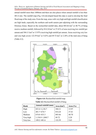 APPLICATION OF REMOTE SENSING AND GIS IN FLOOD HAZARD assesment and ...