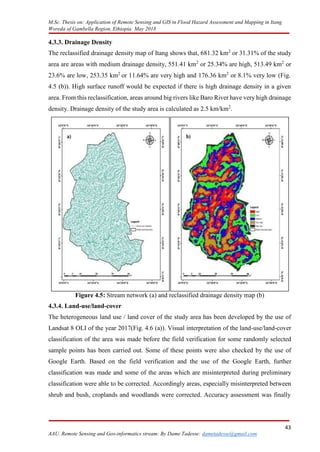 APPLICATION OF REMOTE SENSING AND GIS IN FLOOD HAZARD assesment and ...