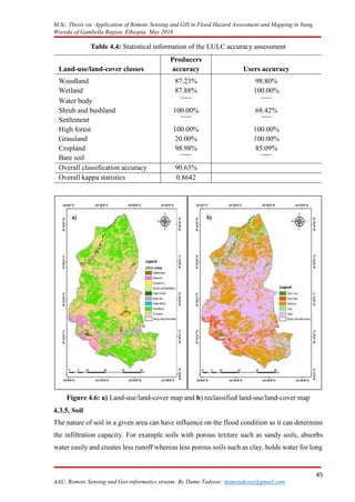 APPLICATION OF REMOTE SENSING AND GIS IN FLOOD HAZARD assesment and ...