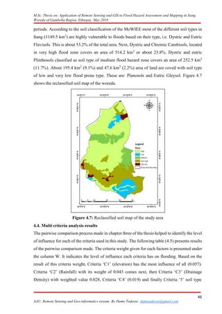 APPLICATION OF REMOTE SENSING AND GIS IN FLOOD HAZARD assesment and ...