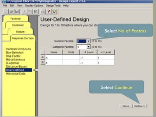 Application of Response Surface Method Using Design Expert.pptx