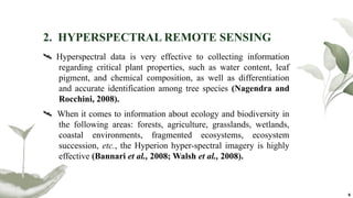 Application of Remote Sensing and GIS in Biodiversity Characterization ...