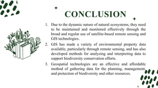 Application of Remote Sensing and GIS in Biodiversity Characterization ...