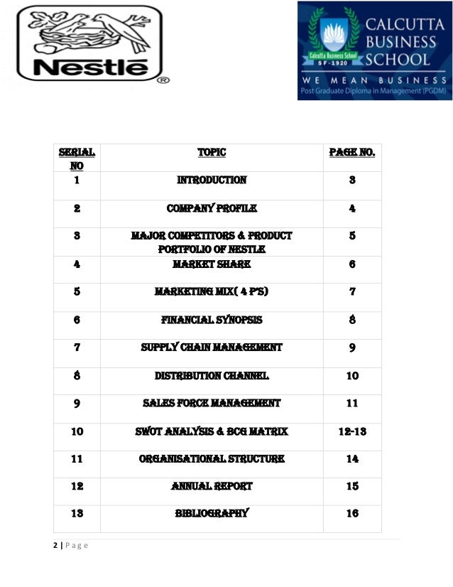 NESTLEApplication of sales and distribution management