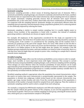Application Of Sampling Methods For The Research Design | PDF