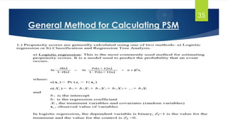 General Method for Calculating PSM
35
 