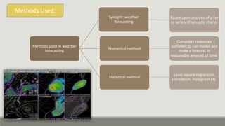 Application Of Statistics In Weather Forecasting | PPTX